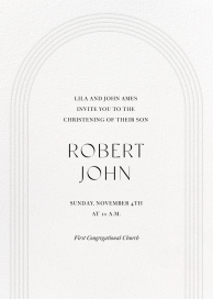 Embossed Arch - Baptism & Christening Invitation by Paperless Post