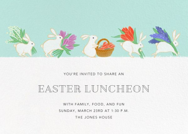 Bunny Blooms by Paperless Post