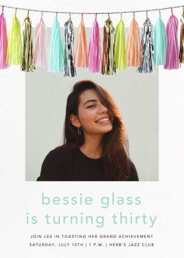 Glimmer Photo - Birthday Invitation by CONFETTISYSTEM