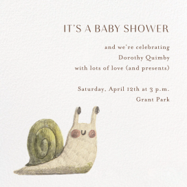 Hail to the Snail - Baby Shower Invitation by Paperless Post