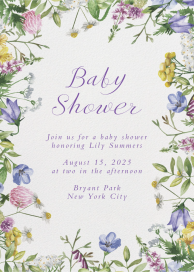 Blooming Garden - Baby Shower Invitation by Inquisited