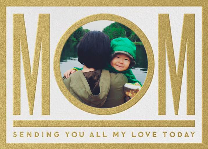 Mom Photo - Mother's Day Card by The Indigo Bunting
