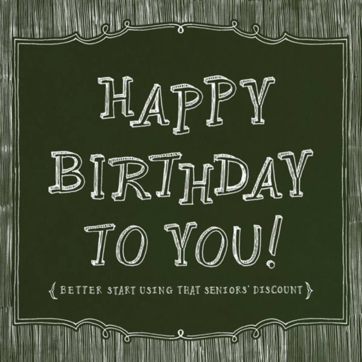 Chalkboard Happy Birthday by Paperless Post