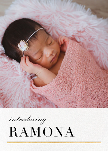 3/4 Portrait (Photo) by Paperless Post