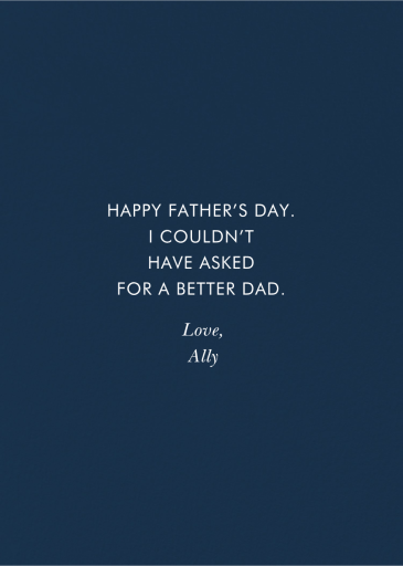 Dad’s Favorite Things - Greeting Card by Rifle Paper Co. - Back