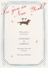 Martini Dog - Cocktail Party Invitation by Ten Story Stationery