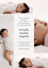 Quad - Baptism & Christening Invitation by Paperless Post