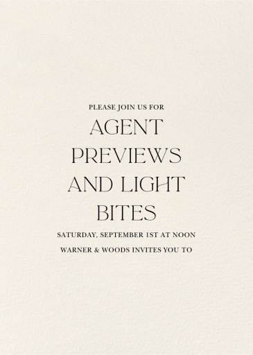 Cream - Open House Invitation by Paperless Post