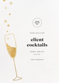 Champagne Flute - Cocktail Party Invitation by Paperless Post