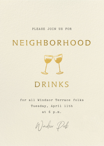 Make a Toast - Cocktail Party Invitation by Paperless Post