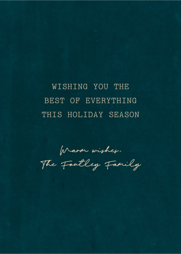 Joy to You - Holiday Card by 2021 Co. - Back