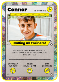 Player Card - Birthday Invitation by Paperless Post