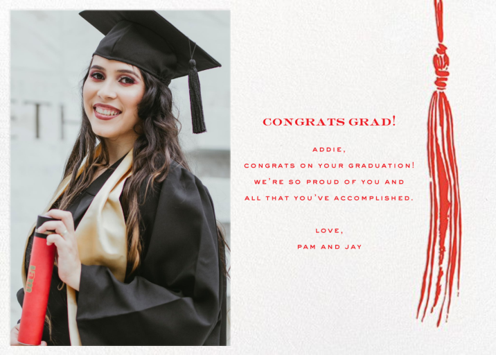 KSNY Tassel (Photo) - Graduation Card by kate spade new york