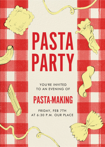 Handmade Pasta - Party Invitation by Paperless Post