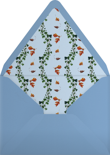 Autumn Botanical Frame Invitation Envelope