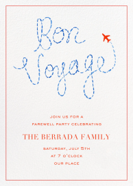 Bon Voyage (Inslee Fariss) - Invitation by Dogwood Hill