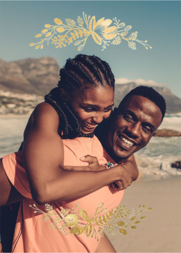 Floral Silhouette (Full Photo) - Wedding Invitation by Rifle Paper Co.