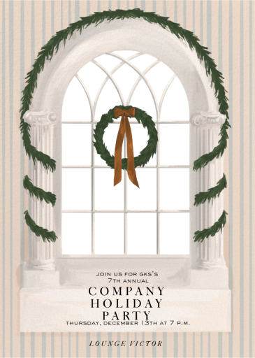 Festive Window - Corporate Holiday Party Invitation by Paperless Post