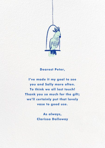 Rare Bird - Business Greeting Card by Hello!Lucky - Back