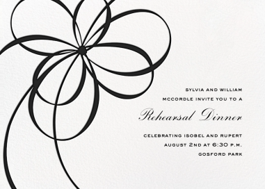 Belle Boulevard Invite - Rehearsal Dinner Invitation by kate spade new york