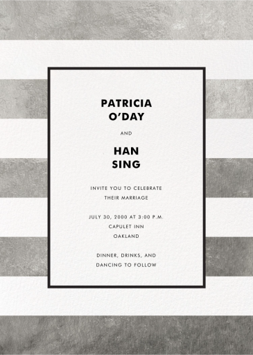 Stripe Suite - Wedding Invitation by kate spade new york