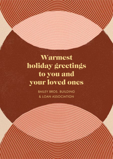Concentrics - Business Holiday Card by Paperless Post