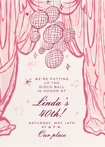 Seeing Disco - Birthday Invitation by Pulp Templates Co.