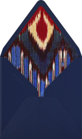 Rose Floral Ikat (Square) - Oscar de la Renta Envelope