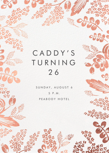 Heather and Lace - Birthday Invitation by Rifle Paper Co.