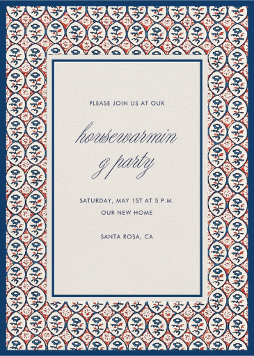 Block Print - Invitation by Schumacher