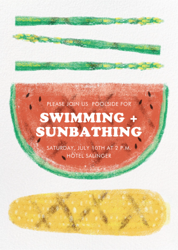 BBQ Musts - Pool Party Invitation by Paperless Post