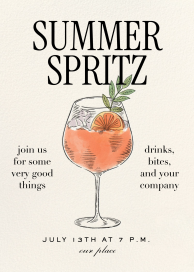 Citrus Spritz - Summer Party Invitation by Martha Stewart