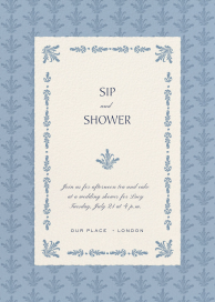 Baroque Border - Bridal Shower Invitation by Martha Stewart