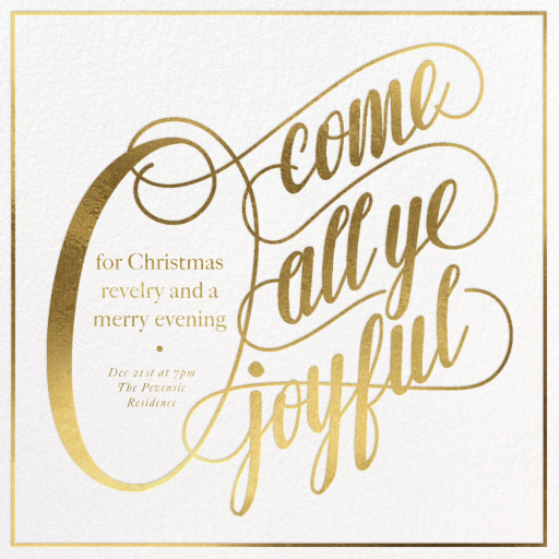 Merry Revelry - Holiday Party Invitation by Paperless Post