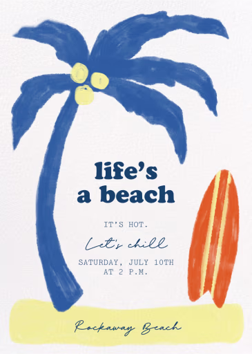 Beach Life - Summer Party Invitation by Paperless Post