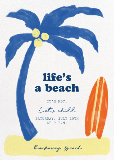 Beach Life - Beach Party Invitation by Paperless Post