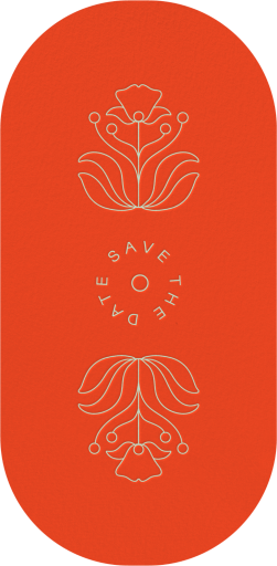 Mirror Petals - Save the Date by Rubinski Works