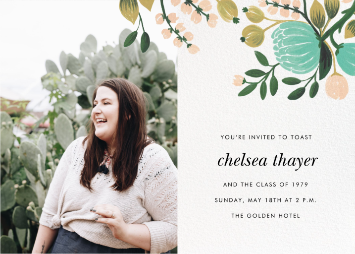 Blue Blooms (Photo) - Celebration Invitation by Rifle Paper Co.