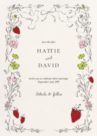 Garden Song - Save the Date by Ten Story Stationery