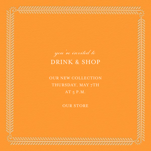 Filigree Vine - Cocktail Party Invitation by Paperless Post