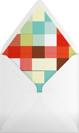 Wrapped in Plaid - Paperless Post Envelope
