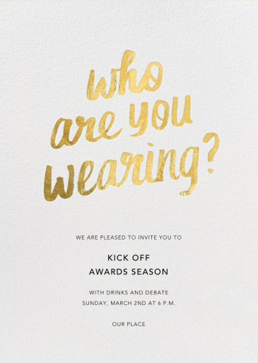 Who Are You Wearing - Get-Together Invitation by Paperless Post