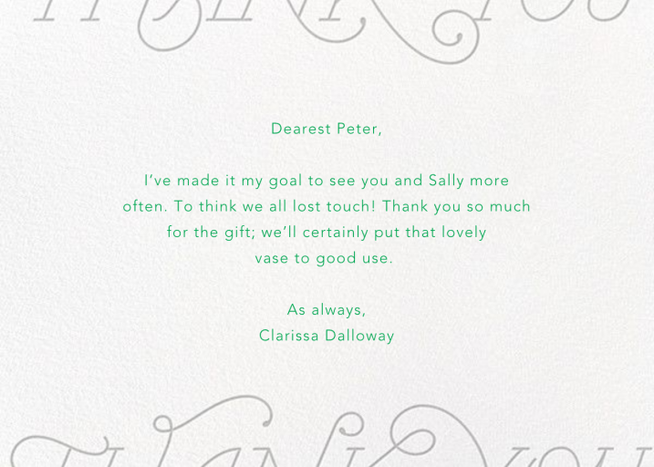 A Thousand Thanks by Paperless Post - Back