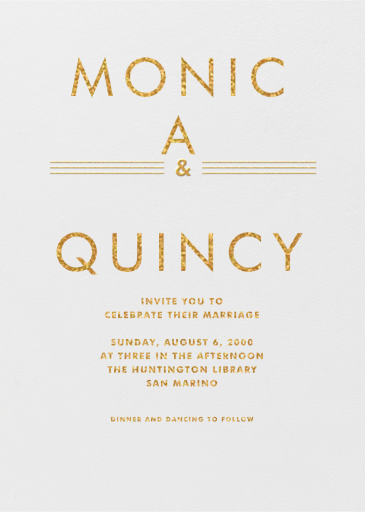 Collins Avenue - Wedding Invitation by Crane & Co.