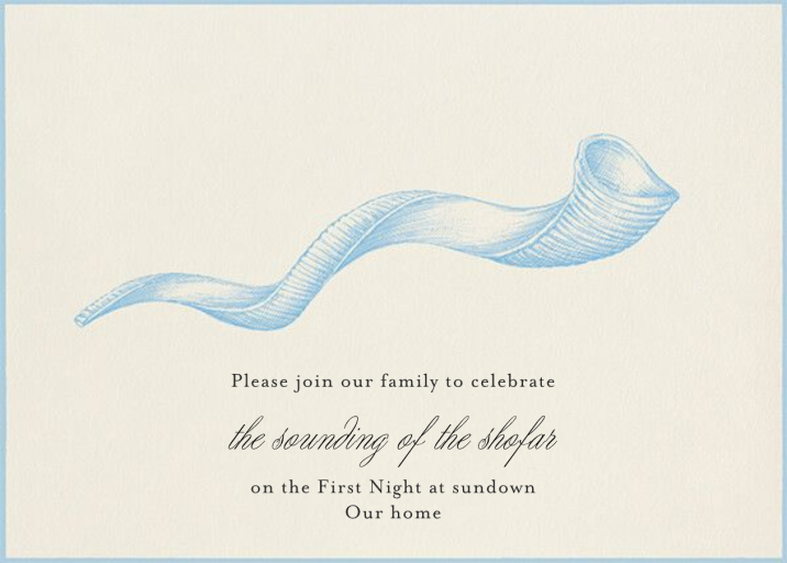 Shofar Horn - Rosh Hashanah Invitation by Paperless Post