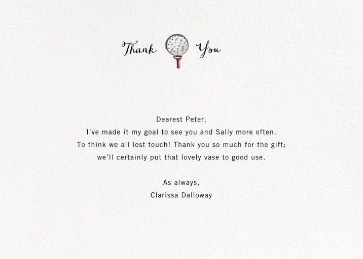 Back Nine - Stationery by Paperless Post