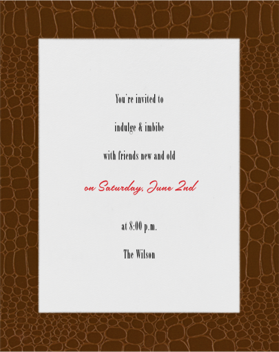 Croc Border by Paperless Post