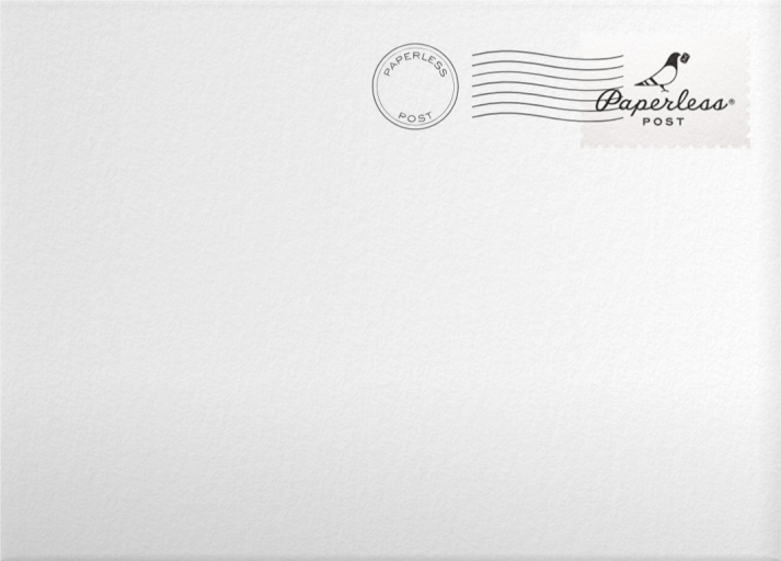 Photo Holiday Family Card Envelope