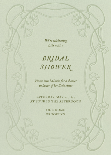 Blooming Garland - Bridal Shower Invitation by Paperless Post