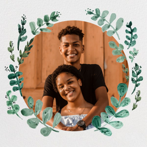 Eucalyptus Sprigs - Save the Date by Linda and Harriett